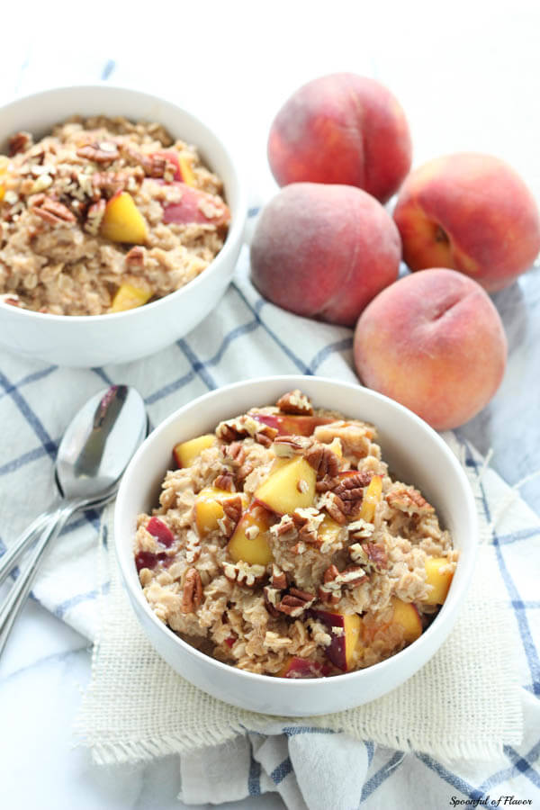 PEACH COBBLER OATMEAL